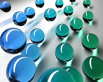 Abstract Composition Series Glossy Spheres Abstract Wallpaper 4K 1920x1536 An, Abstract, Composition, Featuring, A, Series), Of, Glossy, Spheres, Shades, Blue, Green, White, Square, Full HD