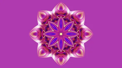 Golden Colorful Wallpaper Abstract Wallpaper 4K 1920x1080 Colorful, Pink, Abstract, Artwork, And, Flower, Art, A, Symmetrical, Floral, Mandala, Orange, Ultrawide, Full HD
