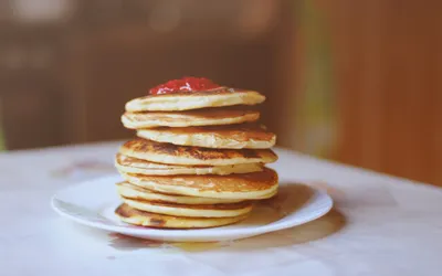 Syrup Drizzled Stack Pancakes Topped Abstract Wallpaper 4K 2878x1798 Syrup-drizzled, Ultrawide, QHD