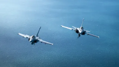 Two Dassault Rafale Wallpaper 4K, Nature category