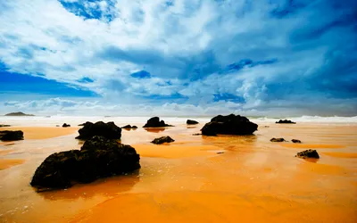 Vibrant Serene Beach Landscape Nature Wallpaper 4K 1680x1050 Vibrant, Hd, Desktop, Wallpaper:, Of, A, Serene, Beach, Landscape, Showcasing, Golden, Sand, Purple, Orange, White, Ultrawide