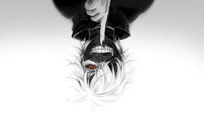 Upside Down Ken Kaneki Minimal Wallpaper 4K 1918x1078 Upside-down, Ultrawide