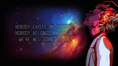 Rick Sanchez Morty Space Themed Space Wallpaper 4K 1920x1080 Hd, Desktop, Wallpaper, Featuring, Rick, Sanchez, From, Morty, Against, Space-themed, Quote, Nobody, Black, Ultrawide, Full HD