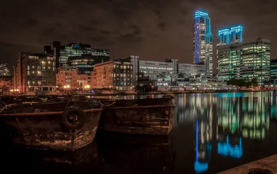 Nighttime Man London Waterfront Black/Dark Wallpaper 4K 2046x1290 View, Man-made, Full HD, Ultrawide
