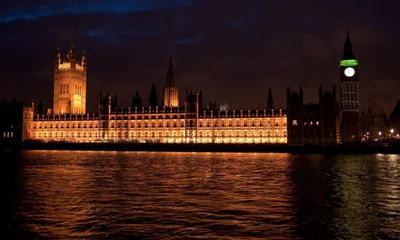 Illuminated Houses Parliament Black/Dark Wallpaper 4K 4270x2565 Ultrawide, 4k