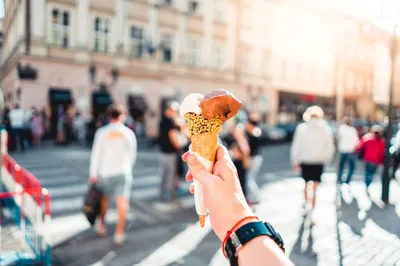 Ice Cream Hand Icecream Abstract Wallpaper 4K 2208x1471 Full HD, Ultrawide