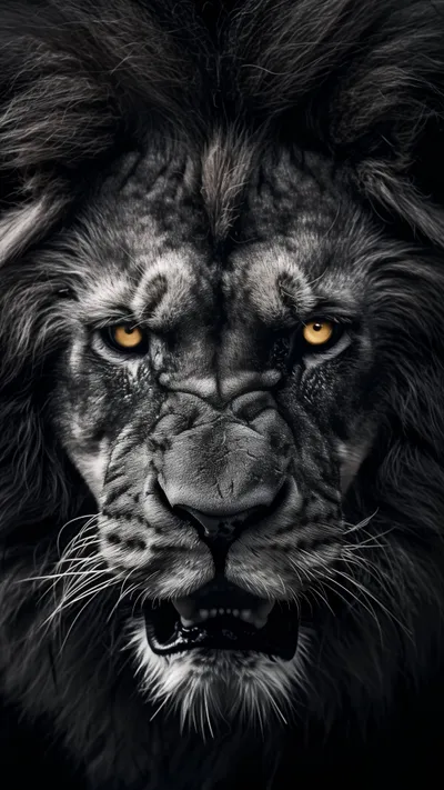 Angry Lion Smartphone Animals Wallpaper 4K 2208x3925 Lion, Full HD, Portrait