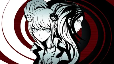 Junko Enoshima Anime Video Game Games Wallpaper 4K 1920x1080 Hd, Desktop, Wallpaper, Featuring, Junko, Enoshima, From, The, Anime, Video, Game, Series), Black, White, Ultrawide, Full HD