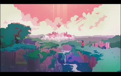Sleek Pixel Wallpaper World Wallpaper 4K 1680x1050 Pixel, Art, Cityscape, From, The, Video, Game, Hyper, Light, Drifter, Featuring, Vibrant, Gray, Pink, White, Ultrawide