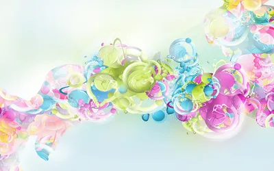 Serene Colorful Wallpaper Abstract Wallpaper 4K 1920x1200 Colorful, Abstract, Design, Featuring, Vibrant, Bubbles, In, Shades, Pink, Green, Blue, Creating, White, Ultrawide, Full HD