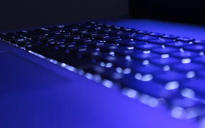Moody Close Wallpaper Technology Wallpaper 4K 1920x1200 A, Close-up, Of, Sleek, Keyboard, Illuminated, By, Cool, Blue, Light, Showcasing, Modern, Orange, Brown, Red, Ultrawide, Full HD