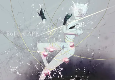Antarcticite Land Lustrous Abstract Wallpaper 4K 2396x1664 Antarcticite, (land, Of, The, Lustrous), Ethereal, Anime, Figure, Suspended, Gray, Landscape, Full HD