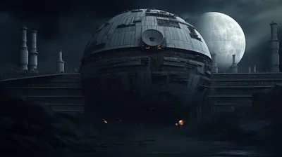 Death Star Moon Space Wallpaper 4K 2912x1632 Hd, Desktop, Wallpaper, Featuring, The, Death, (star, With, Moon, Backdrop, Dark, Atmospheric, Gray, Ultrawide, QHD