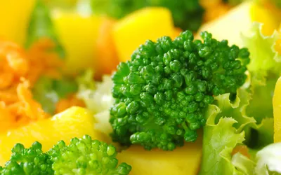 Close Fresh Salad Vibrant Green Abstract Wallpaper 4K 2878x1798 Close-up, Ultrawide, QHD