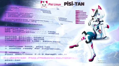 Pisi Linux Mascot Tan Animals Wallpaper 4K 1920x1080 Hd, Pc, Wallpaper, Of, Pisi, Linux, Mascot, Pisi‑tan, Tan, Moefied, Anthropomorphic, Cat, White, Ultrawide, Full HD