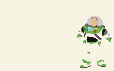 Minimalist Buzz Lightyear Wallpaper 4K, Minimal category