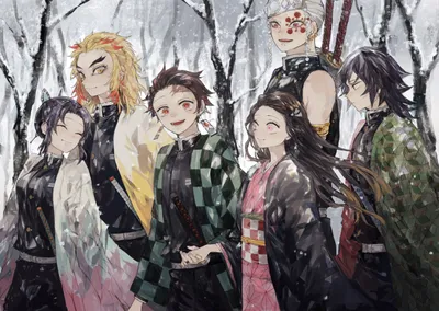 Characters Kyojuro Rengoku Abstract Wallpaper 4K 5098x3624 Hd, Wallpaper, Featuring, Characters, Kyojuro, Rengoku, Tengen, Uzui, Giyuu, Tomioka, Shinobu, Kochou, White, Gray, Landscape, 4K