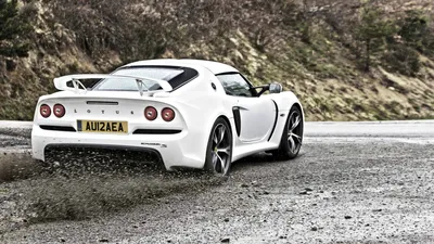 White Lotus Exige Sports Cars Wallpaper 4K 1920x1080 White, Lotus, Exige, Sports, Car, Parked, On, A, Gravel, Road, Showcased, Desktop, Gray, Ultrawide, Full HD