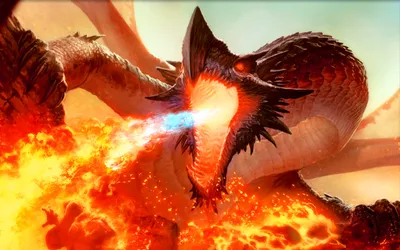 Crisp Ancient Wallpaper Fantasy Wallpaper 4K 2560x1600 Hd, Desktop, Wallpaper, Of, Ancient, Hellkite, From, Magic, Gathering, Features, Fierce, Orange, Red, Ultrawide, QHD
