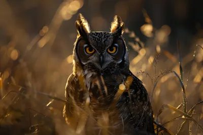 Owl Waiting Hunting Abstract Wallpaper 4K 2208x1471 Full HD, Ultrawide