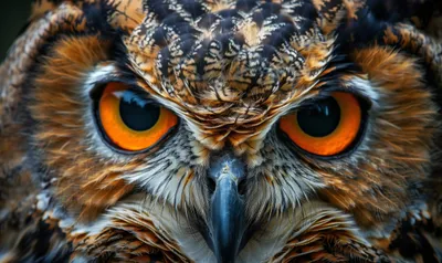 Owl Eyes Predatory Abstract Wallpaper 4K 2208x1314 Look, Full HD, Ultrawide