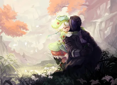 Dark Bondrewd Wallpaper Nature Wallpaper 4K 5671x4134 An, Hd, Wallpaper, Featuring, Bondrewd, And, Prushka, From, Made, Abyss, Set, Against, White, Landscape, 4K