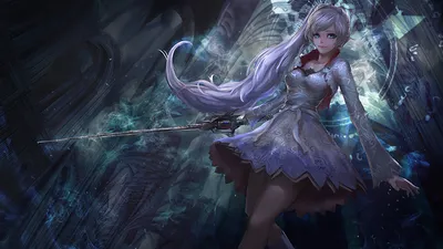 Dark Weiss Wallpaper Black/Dark Wallpaper 4K 1920x1080 Hd, Desktop, Wallpaper, Of, Weiss, Schnee, From, Rwby, Featuring, Her, Long, Hair, Black, Ultrawide, Full HD