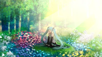 Crisp Vibrant Wallpaper Abstract Wallpaper 4K 1920x1080 A, Vibrant, Hd, Wallpaper, Featuring, Hatsune, Miku, The, Popular, Vocaloid, Character, Sitting, White, Ultrawide, Full HD