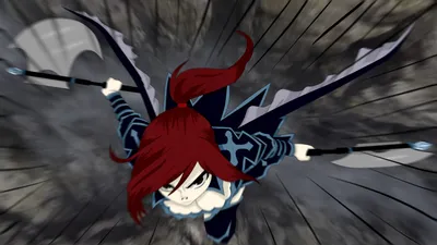 Erza Scarlet Anime Fairy Tail Fantasy Wallpaper 4K 1920x1080 Erza, Scarlet, From, The, Anime, Fairy, Tail, Charges, Into, Action, Wielding, Dual, White, Ultrawide, Full HD