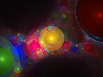 Colorful Abstract Cgi Abstract Wallpaper 4K 1600x1200 Colorful, Abstract, Cgi, Artwork, Featuring, Glowing, Orbs, And, Vibrant, Light, Effects, Dynamic, Purple, Yellow, Landscape