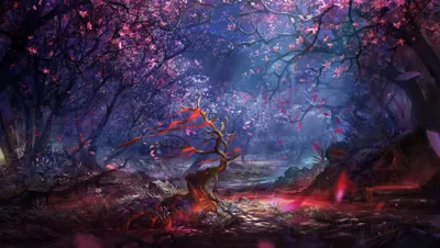 Fantasy Forest Landscape Vivid Colorful Nature Wallpaper 4K 3800x2149 Hd, Fantasy, Forest, Landscape, Wallpaper, Featuring, A, Vivid, Colorful, Scene, Enchanted, Trees, Brown, Ultrawide, QHD