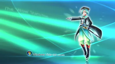 Anime Tan Vista Black/Dark Wallpaper 4K 1918x1078 Os-tan, Vista-tan, Teal, Ultrawide