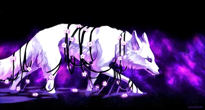 Fantasy White Wolf Adorned Animals Wallpaper 4K 2582x1383 Hd, Wallpaper, Featuring, A, Fantasy, White, Wolf, Adorned, Black, Ribbons, Small, Pink, Ultrawide, QHD