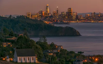 San Francisco Usa World Wallpaper 4K 1920x1200 Hd, Pc, Desktop, Wallpaper, San, Francisco, Usa, Evening, Cityscape, Across, Bay, Gray, Brown, Ultrawide, Full HD
