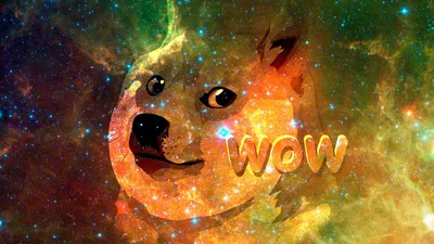 Radiant Cosmic Wallpaper Animals Wallpaper 4K 1920x1080 Hd, Desktop, Wallpaper, Featuring, A, Cosmic, Doge, With, Vibrant, Galactic, Word, Wow, Orange, Purple, Ultrawide, Full HD