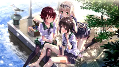 Vibrant Anime Wallpaper Abstract Wallpaper 4K 1960x1102 Anime, Characters, Mutsuki, Yuudachi, And, Fubuki, From, Kantai, Collection, Enjoy, Sunny, Day, White, Ultrawide, Full HD