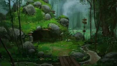 Moody Anime Wallpaper Nature Wallpaper 4K 1920x1080 Gray