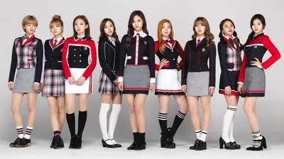 Epic Music Wallpaper Abstract Wallpaper 4K 1920x1080 Hd, Desktop, Wallpaper, Featuring, The, Music, Group, Twice., Members, Standing, Row, White, Ultrawide, Full HD