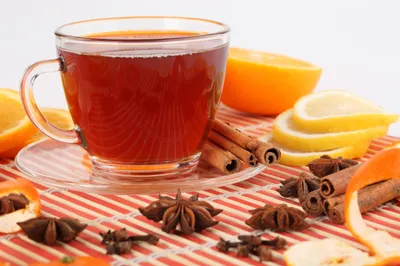 Vibrant Cup Tea Sits Glass Space Wallpaper 4K 5614x3742 Tea, Ultrawide, 4k
