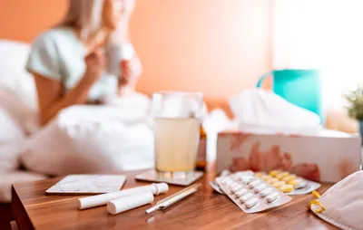 Flu Drugs Sick Woman Abstract Wallpaper 4K 2208x1403 Tea, Full HD, Ultrawide