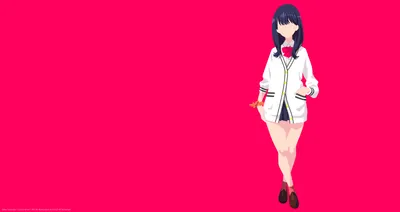 Minimalist Anime Rikka Takarada Ssss Minimal Wallpaper 4K 8500x4500