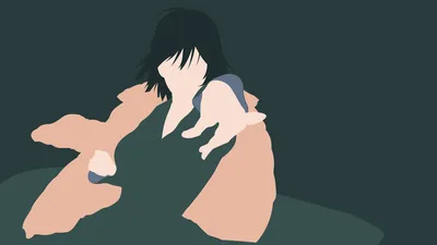 Minimalist Vector Art Fubuki Minimal Wallpaper 4K 1920x1080 Minimalist, Vector, Art, Of, Fubuki, From, One-punch, Man, Desktop, Featuring, Simplified, Anime, Brown, Gray, Ultrawide, Full HD