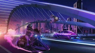 Futuristic Sci Quad Wallpaper 4K, Cars category