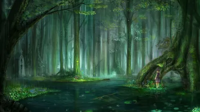 Dreamy Anime Wallpaper Nature Wallpaper 4K 1920x1080 Brown, Gray