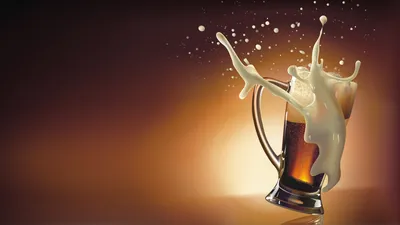 Frothy Beer Mug Creamy Foam Abstract Wallpaper 4K 1918x1078 Beer, Ultrawide
