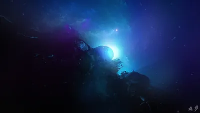 Blue Sci Space Wallpaper 4K, Space category