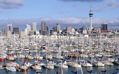 Man Harbor Crowded Sailboats Marina World Wallpaper 4K 1918x1198 Man-made, Ultrawide