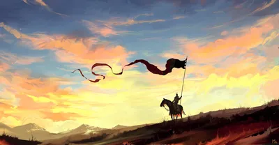 Fantasy Knight Horse Holding Banner Animals Wallpaper 4K 1920x996 A, Fantasy, Hd, Wallpaper, Featuring, Knight, On, Horse, Holding, Banner, Against, Vibrant, White, Ultrawide, Full HD