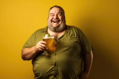 Happy Man Belly Abstract Wallpaper 4K 2208x1471 Beer, Full HD, Ultrawide