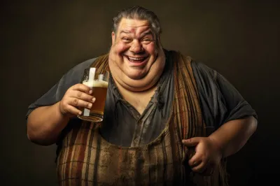 Happy Fat Man Abstract Wallpaper 4K 2208x1471 Beer, Full HD, Ultrawide
